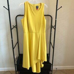Vince Camuto Asymmetrical Yellow Dress